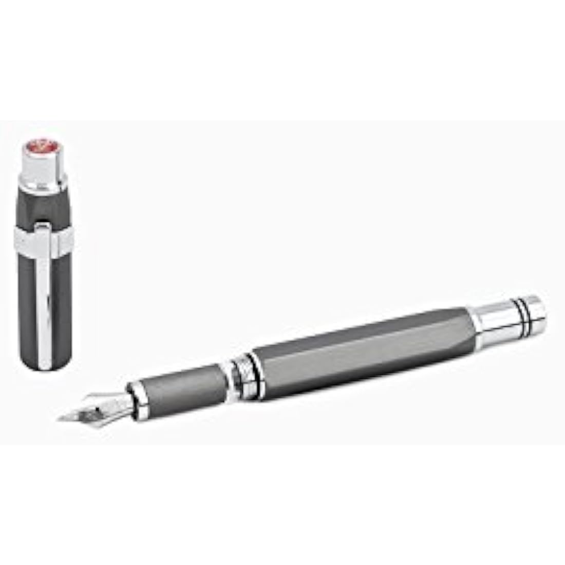 TWSBI Precision Fountain Pen – Gun Metal Brushed Aluminum, Broad