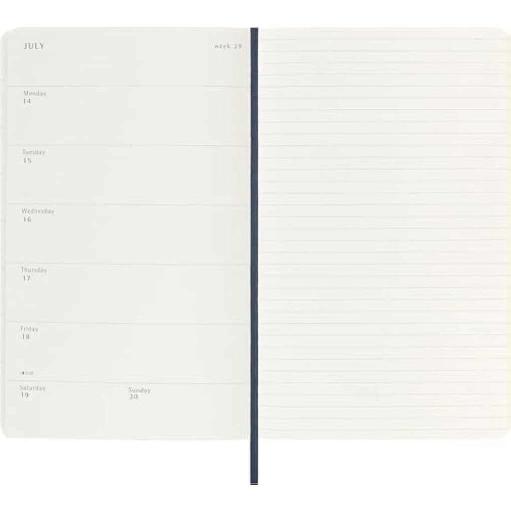 Moleskine 2025 Weekly Planner | Soft Cover Agenda | Sapphire Blue