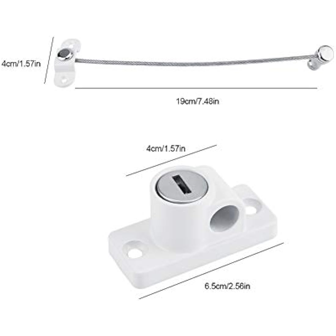 OMOTOOL Child Window Restrictor - Stainless Steel Security Lock (2 Pack)