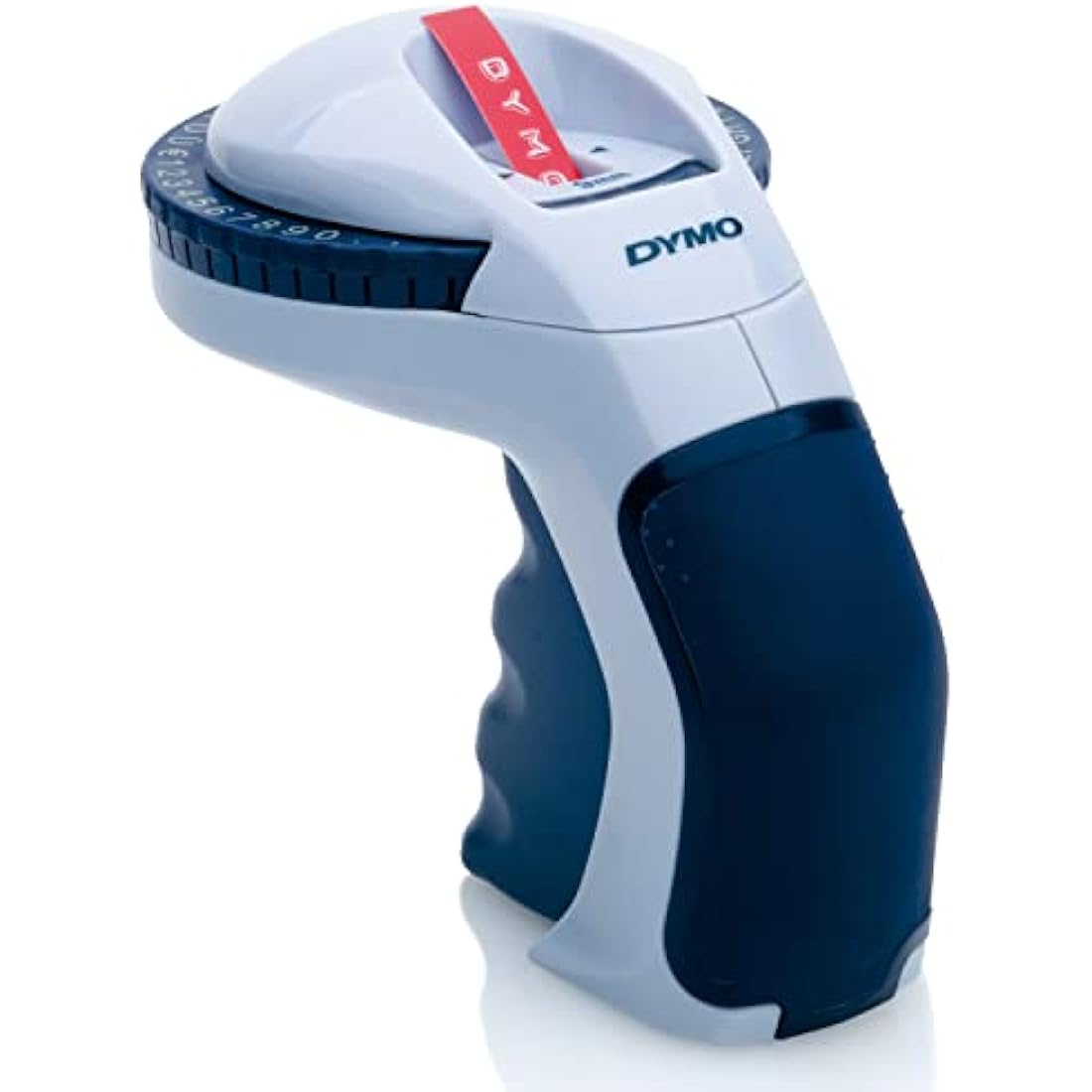 Dymo Omega Home Embossing Label Maker – Manual Labeler, Grey/Navy