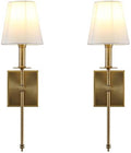 Yosoan Vintage Loft Wall Sconce – Modern Linen Fabric Lamp (Set of 2)