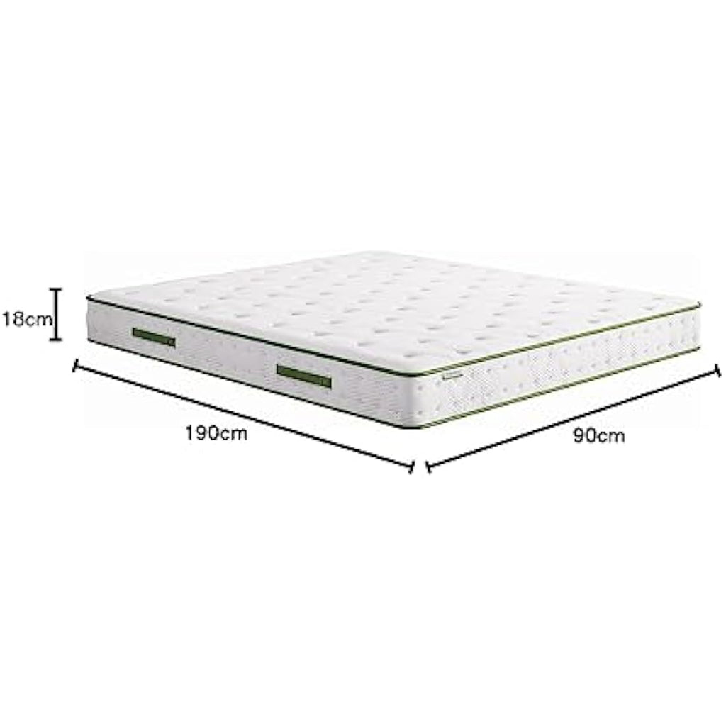 Novilla 7 Inch Single Hybrid Mattress | Gel Memory Foam & Pocket Sprung