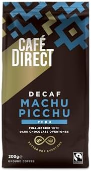 Cafédirect Decaf Machu Picchu Ground Coffee - Fairtrade Arabica - 6 Pack
