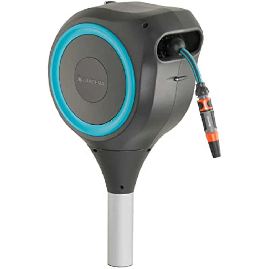 Gardena RollUp M Retractable Garden Hose Box | 20m Swivel Reel