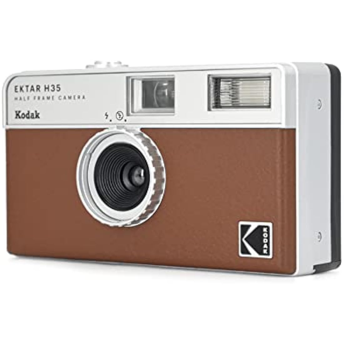 Kodak Ektar H35 Half Frame 35mm Film Camera - Reusable & Lightweight (Brown)