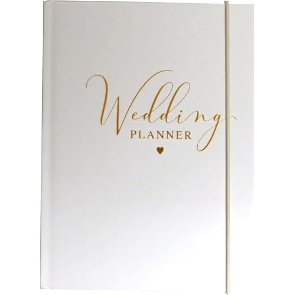 Design By Violet Wedding Planner Book – A5 White Organizer Notebook
