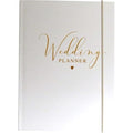 Design By Violet Wedding Planner Book – A5 White Organizer Notebook
