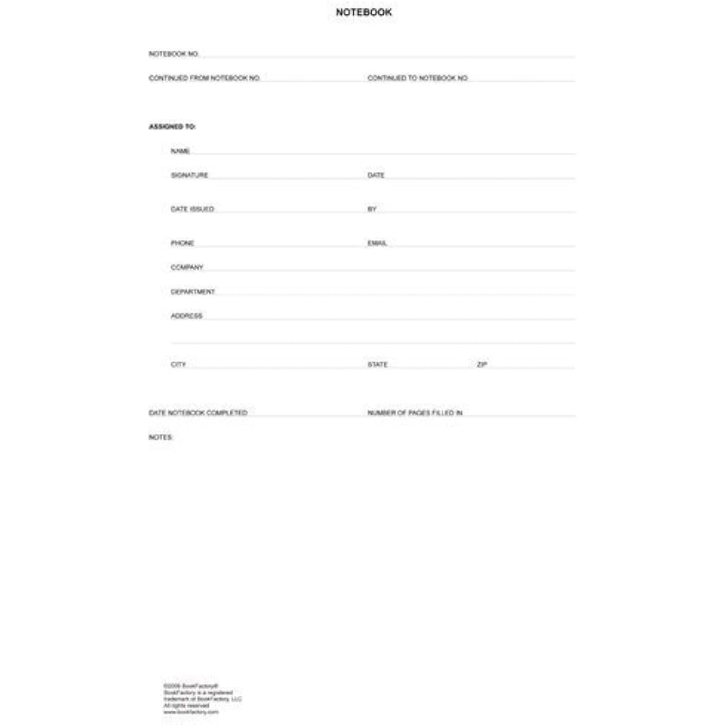 BookFactory Engineering Notebook – Red Hardbound 1/4" Grid Lab Journal