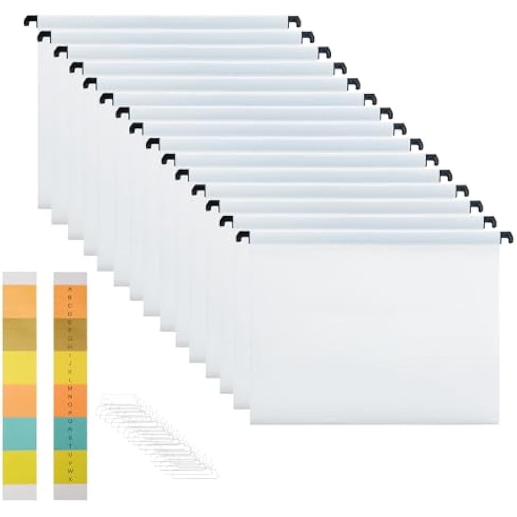Jolof Store A4 Suspension Files - 15 Pack Polypropylene Hanging Folders