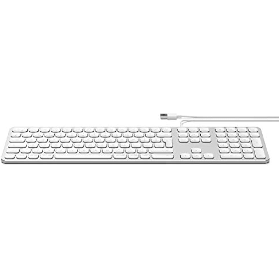 Satechi Aluminum Wired USB Keyboard with Numeric Keypad – Silver