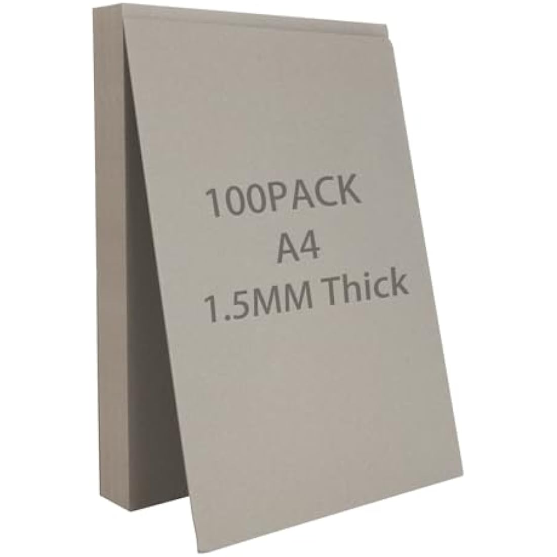 SHUESS A4 Greyboard 1500 Micron | 100 Sheets Thick Cardboard for Crafts