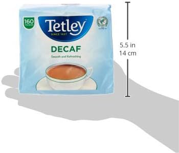 Tetley Original Decaf Black Tea - Bulk Pack of 6 Boxes (960 Teabags)