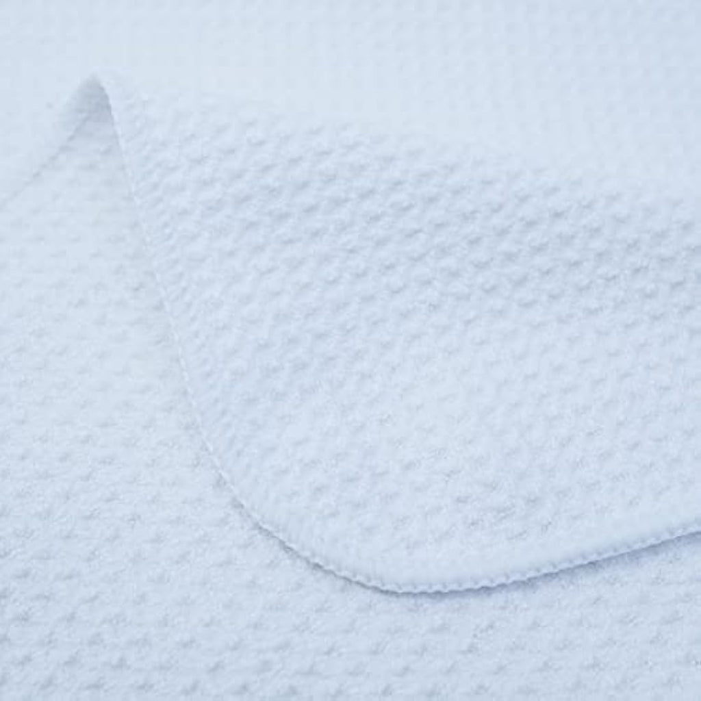 Polyte Microfibre Kitchen Dish Towels - Waffle Weave White 12 Pack