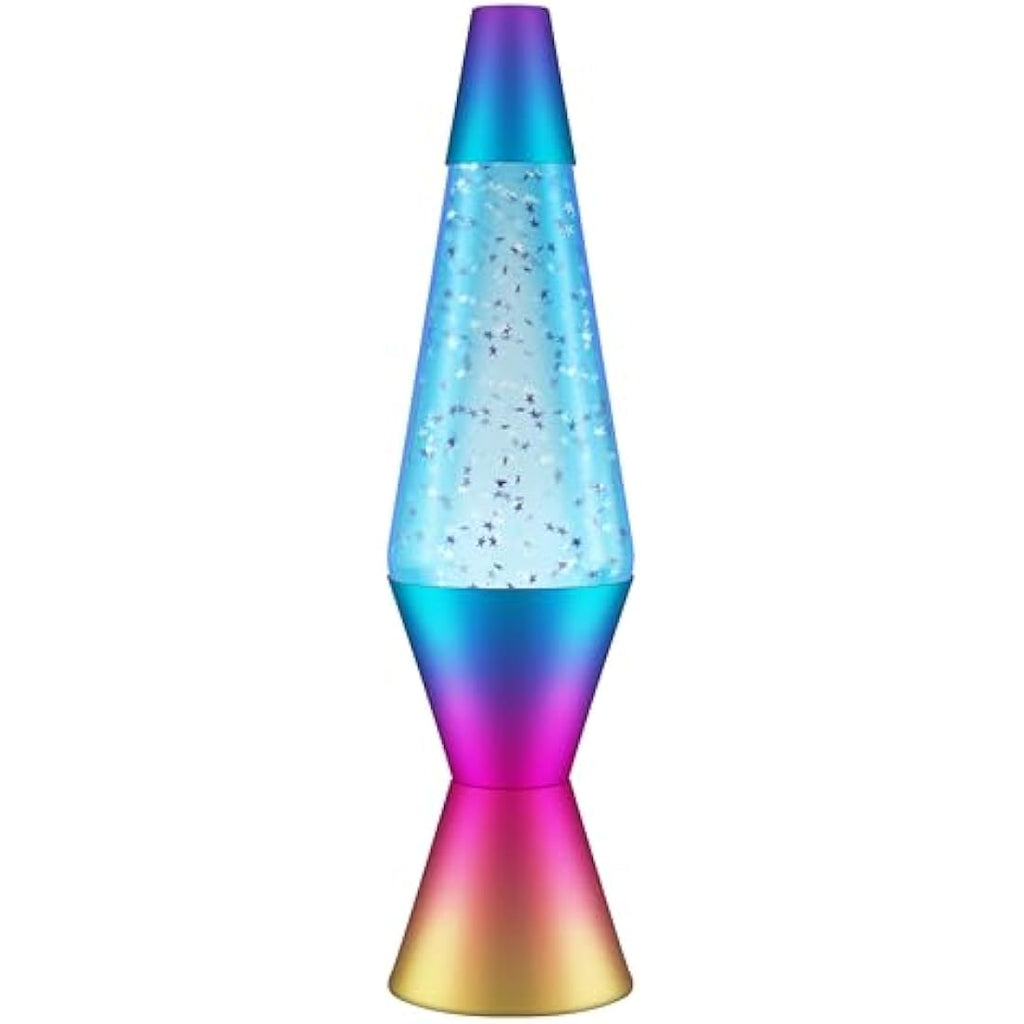 Lava Lamp – 14.5" Chrome Star Glitter Motion Lamp in Green |