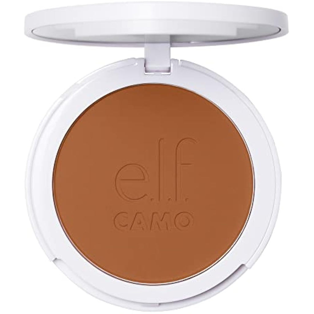 e.l.f. Camo Powder Foundation | Long-Lasting Matte Coverage - Tan 450 N