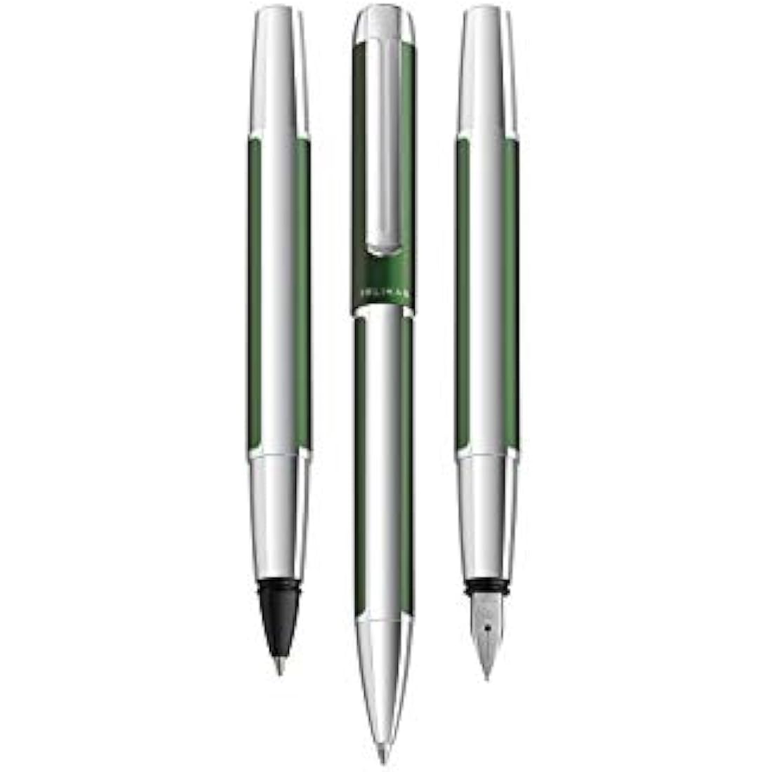 Pelikan Pura Fountain Pen – Forest Green Aluminium, Medium Nib