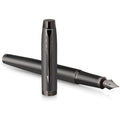 Parker IM Fountain Pen – Gun Metal Finish – Medium Nib with Blue Ink