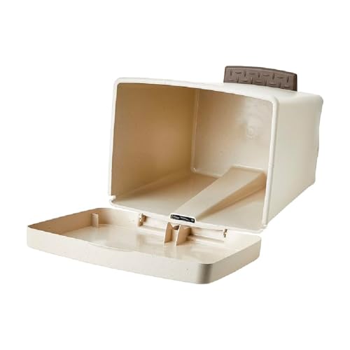 TATAY Cubik ECOHOME 21L Pedal Bin | Recycled Plastic Trash Can - Beige