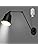 MantoLite Industrial Swing Arm Wall Sconce – Vintage Black Metal Light