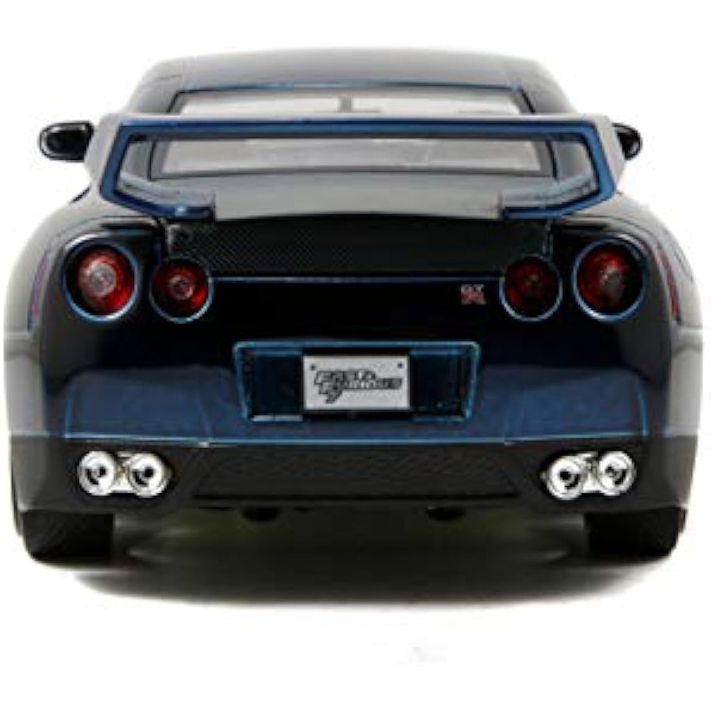 Jada Toys Brian's 2012 Nissan GT-R R35 Blue – 1:24 Diecast Model Car
