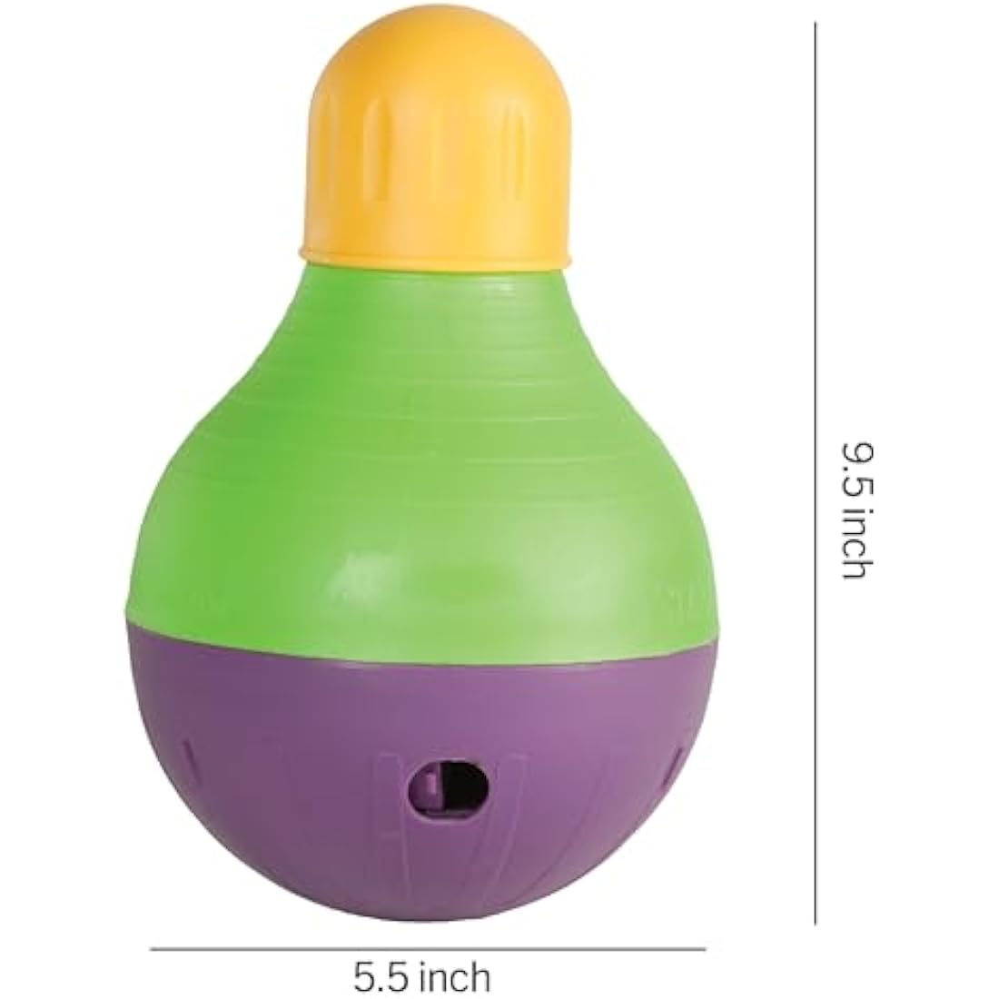 Starmark Bob-a-Lot Interactive Dog Toy & Puzzle Slow Feeder – Large