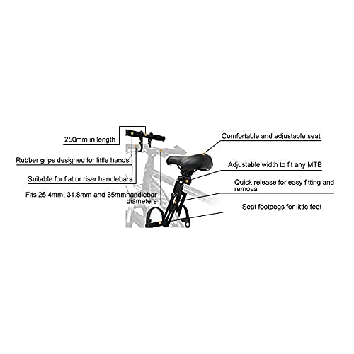 Kids Mountain Bike Seat | Front Mounted Child Seat & Handle