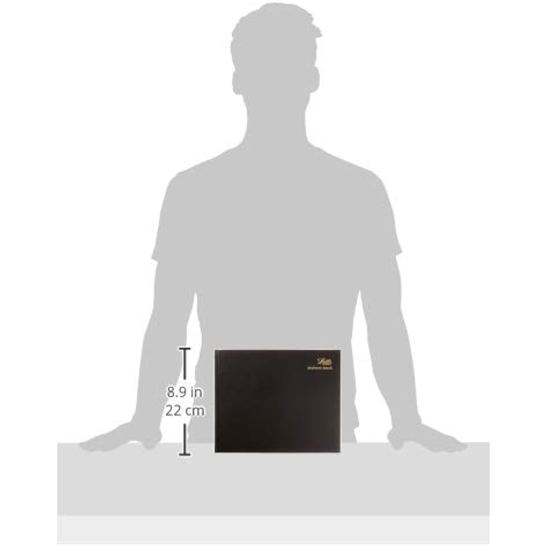 Letts Company Visitors Book | Black Hardcover Guest Register Log Book