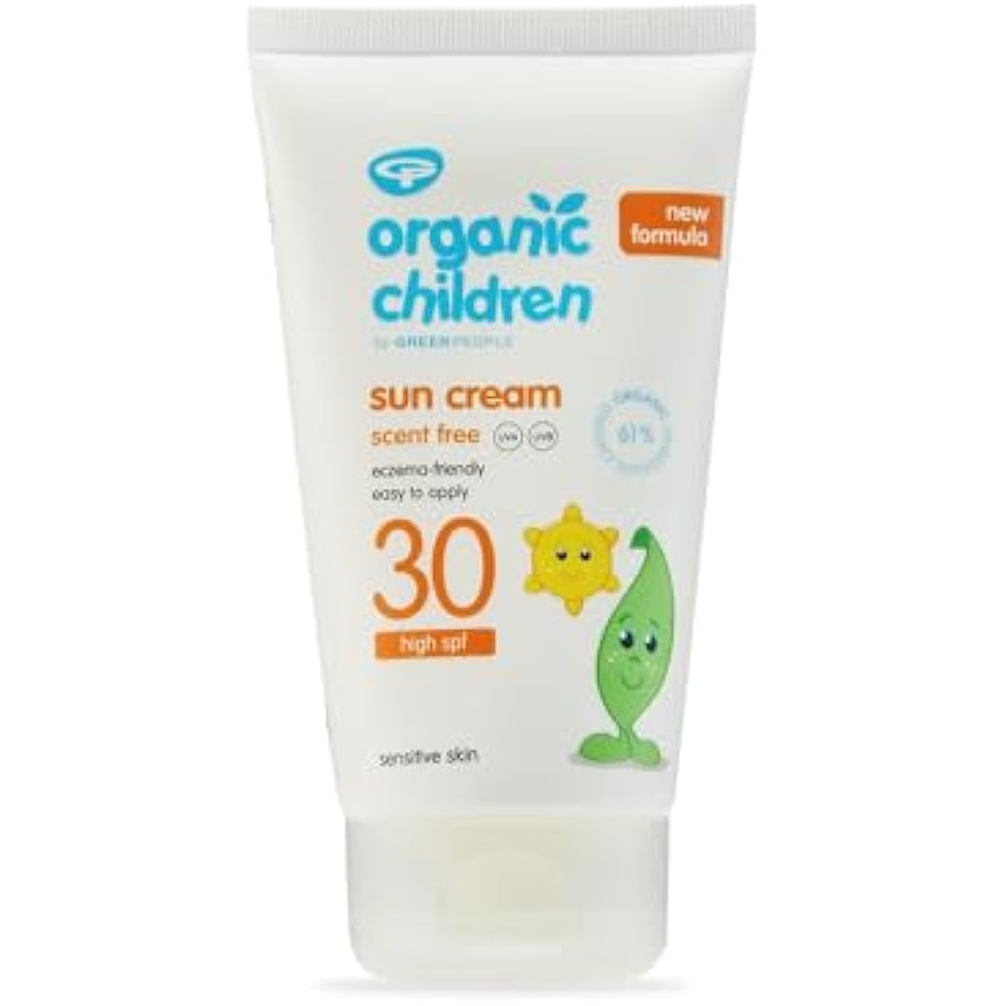 Green People Organic Children Sun Cream SPF30 – Scent Free Vegan 150ml