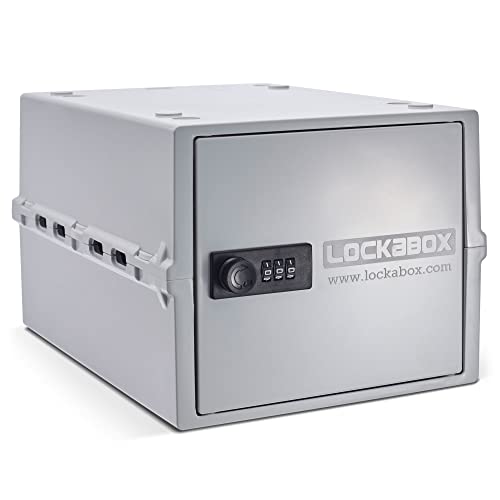 Lockabox One Lockable Storage Box | 10L Combination Safe | Opal White