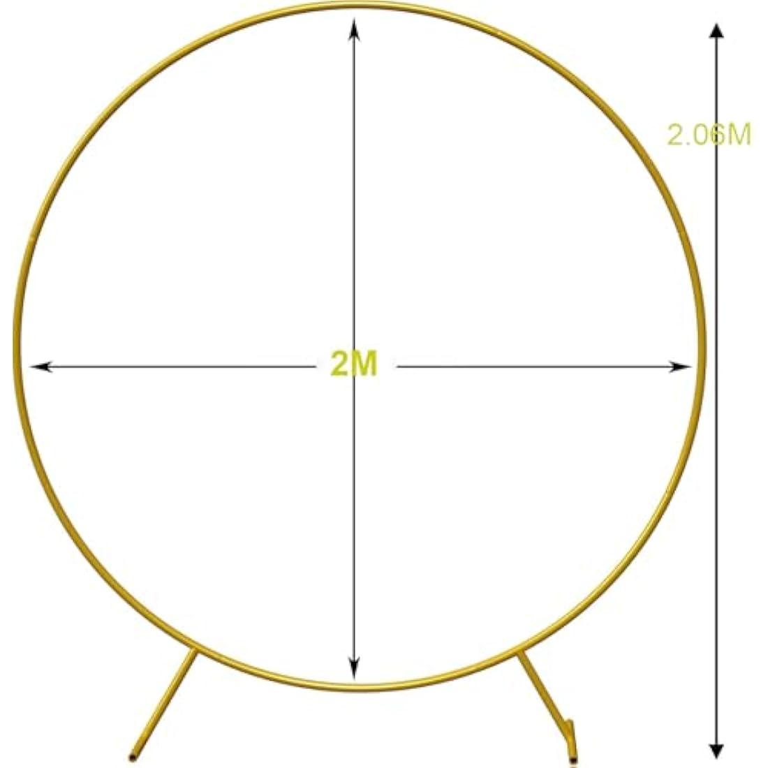 Jolof Store 2M Round Metal Balloon Arch Stand – Reusable Wedding Backdrop