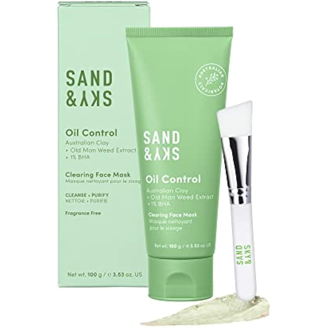 Sand & Sky Oil Control Clay Face Mask with Salicylic Acid & Niacinamide