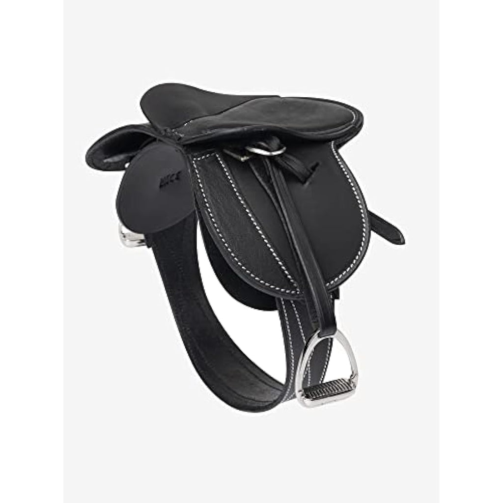 LeMieux Toy Pony Saddle – Black Fine Grain Leather Miniature Tack