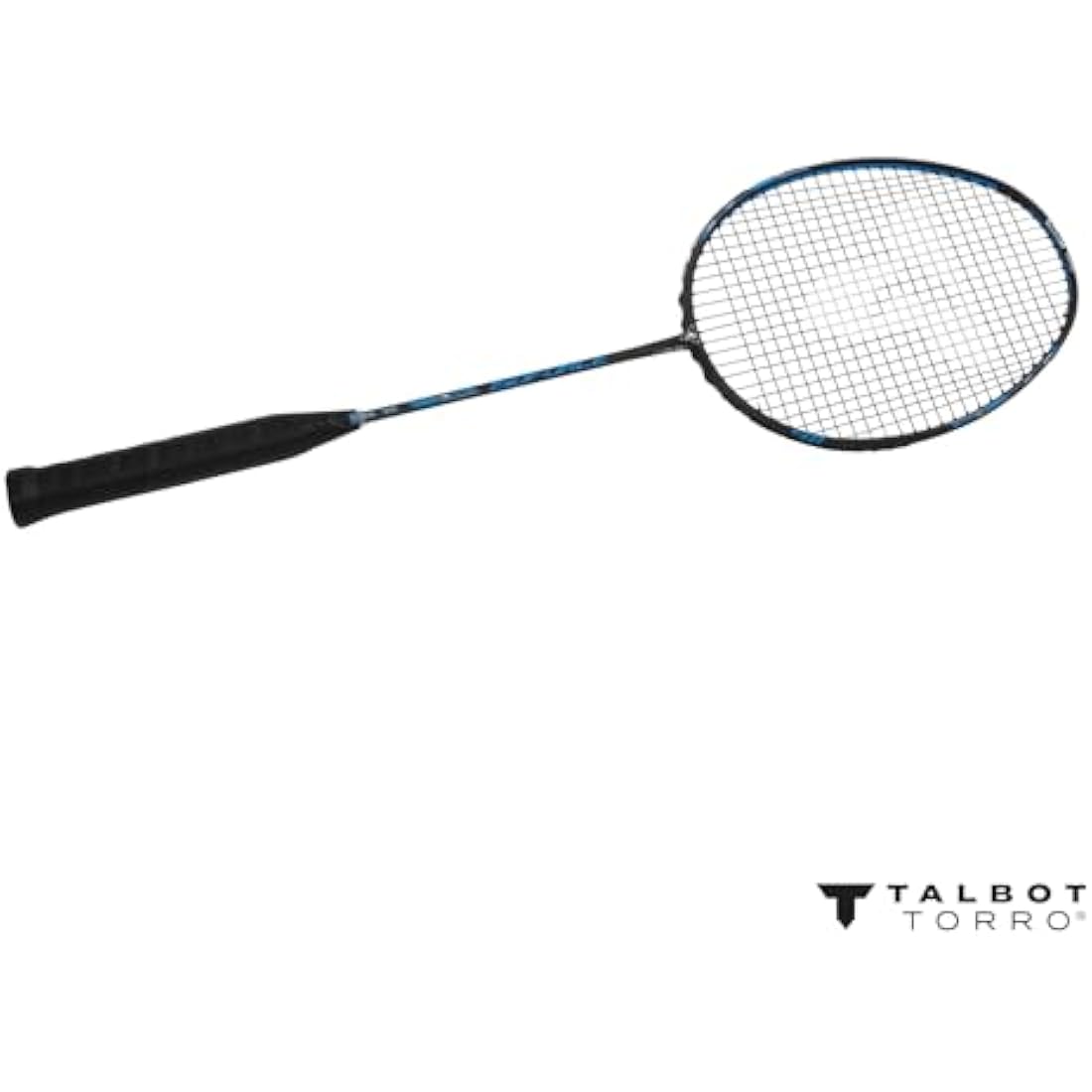 Talbot Torro Badmintonschläger Isoforce 411 – 100% Graphit, Cyan/Schwarz