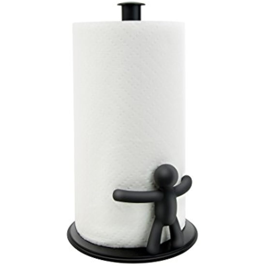 Umbra Buddy Paper Towel Holder – Modern Black Kitchen Countertop Stand