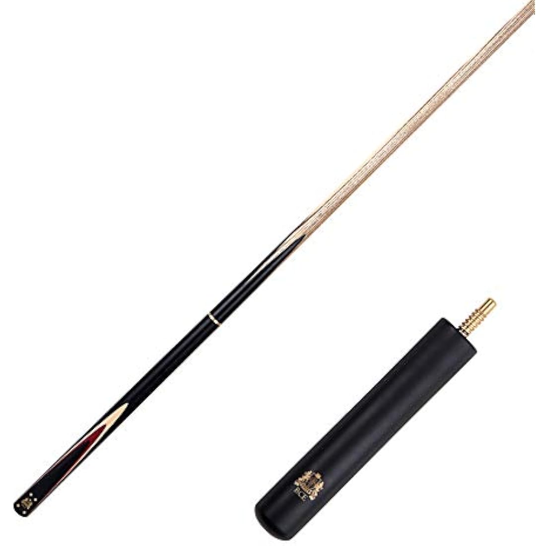BCE Heritage Snooker Cue – Sapele Mahogany 3/4 Cut with Case & Extension