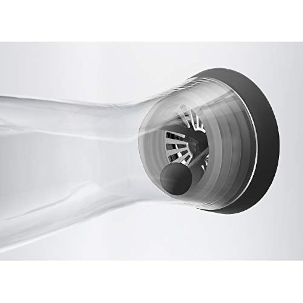 WMF Basic Glass Water Decanter 1L | Stainless Steel Close-Up Stopper