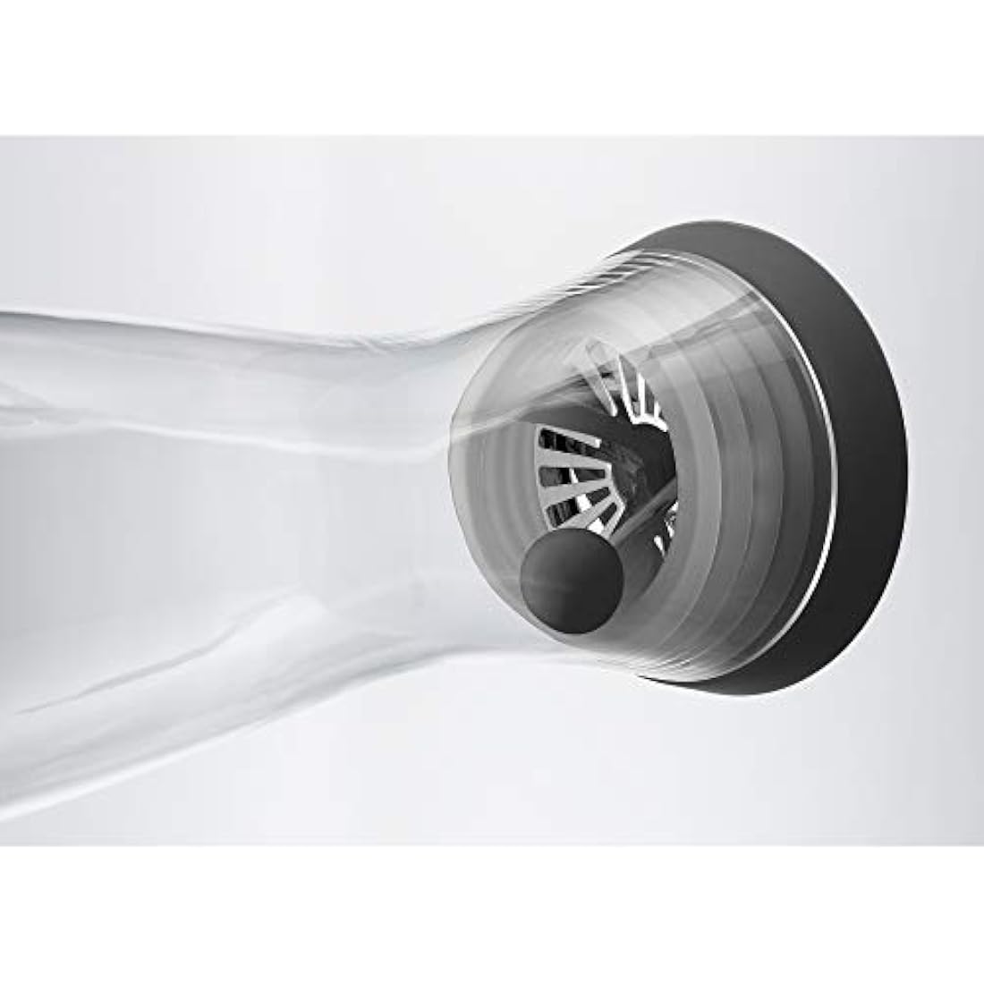 WMF Basic Glass Water Decanter 1L | Stainless Steel Close-Up Stopper