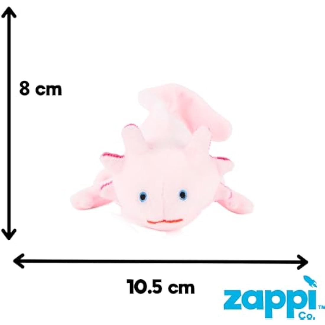 Zappi Co Recycled Axolotl Plush Toy – 22cm Eco-Friendly Stuffed Animal