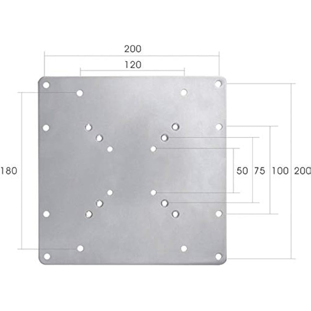 Newstar VESA Conversion Plate Adapter 100x100 to 200x200mm – Silver