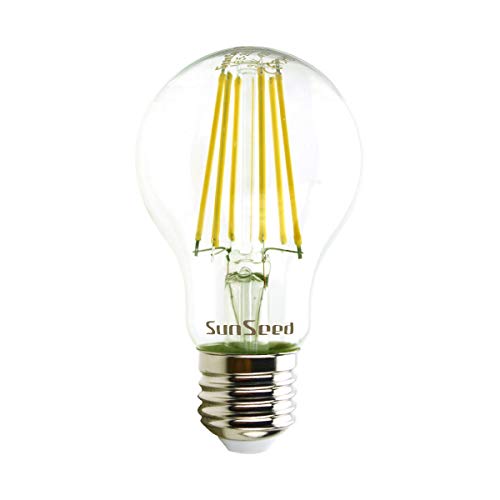 Sunseed E27 9W Filament LED GLS A60 Bulbs | Neutral White 4000K (10 Pack)