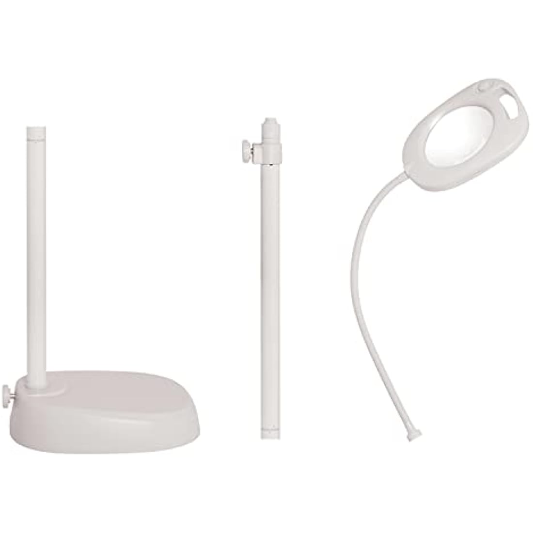 PURElite 3-in-1 LED Magnifying Floor Lamp | 2x Magnifier & Flexi Neck
