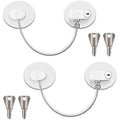 Refrigerator Door Locks – 2 Pack White Child Safety Latches