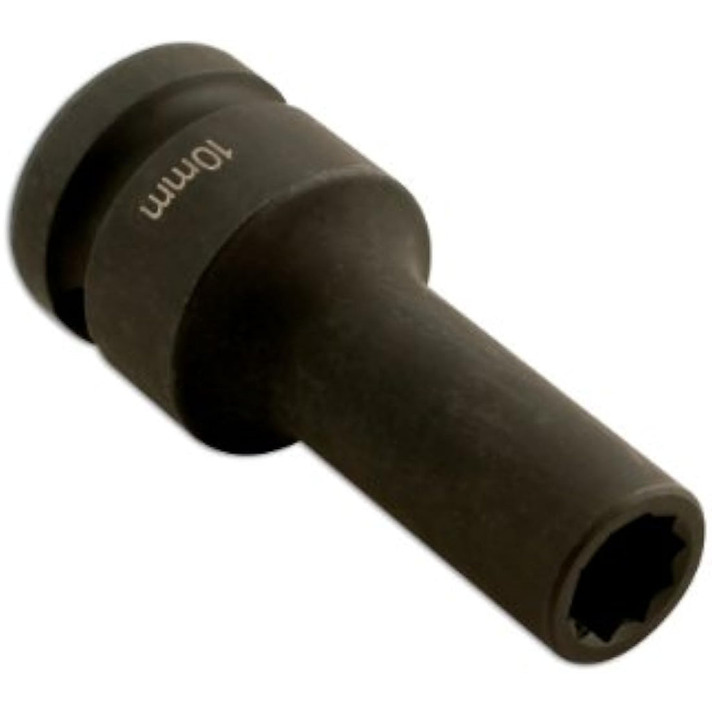Laser 5133 Split Rim Impact Socket - 10mm x 10pt Automotive Tool
