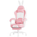 PZDO Pink Kawaii Gaming Chair | Ergonomic Latex Seat with Footrest