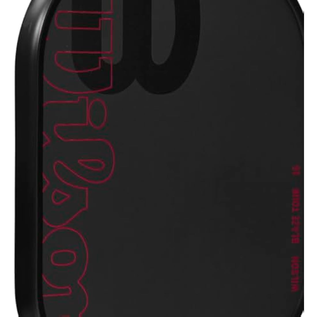 Wilson Blaze Tour 16 Pickleball Paddle – Raw Carbon Fiber, Black/Red