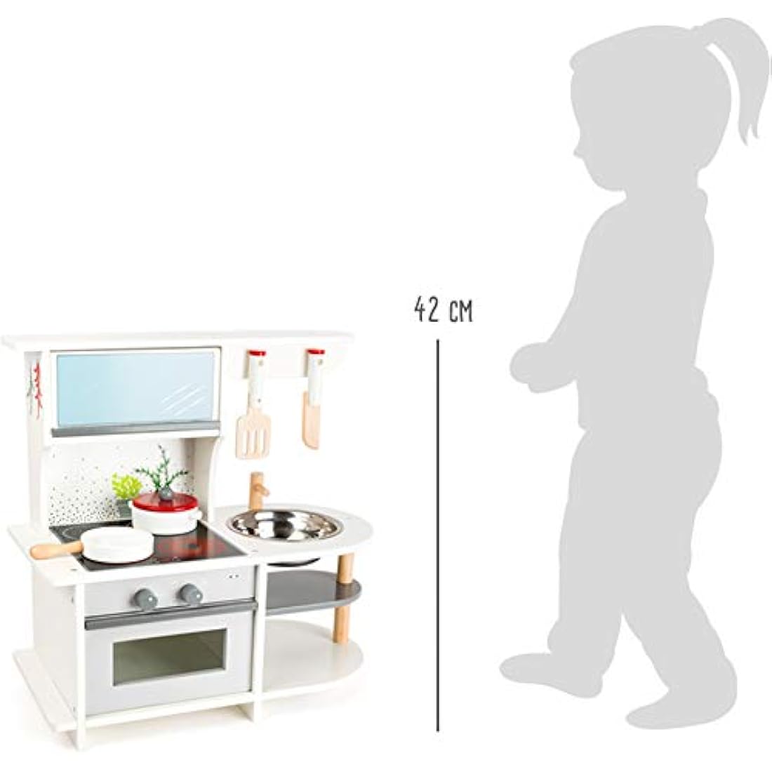 small foot Wooden Children's Kitchen with Oven and Accessories