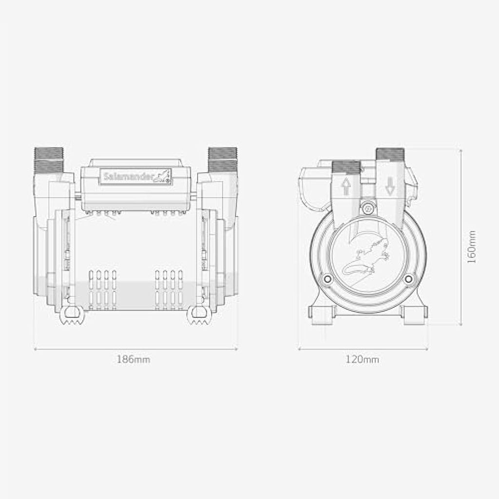 Salamander CT Force 15PT Brass Impeller Twin Shower Pump | 1.5 Bar