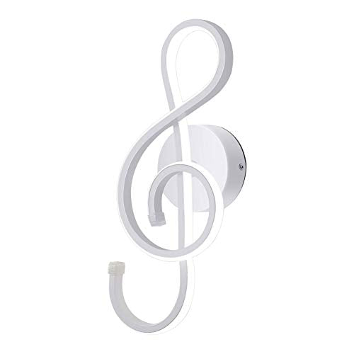 KAWELL Musical Symbol LED Wall Light – 22W Minimalist Aluminum Sconce