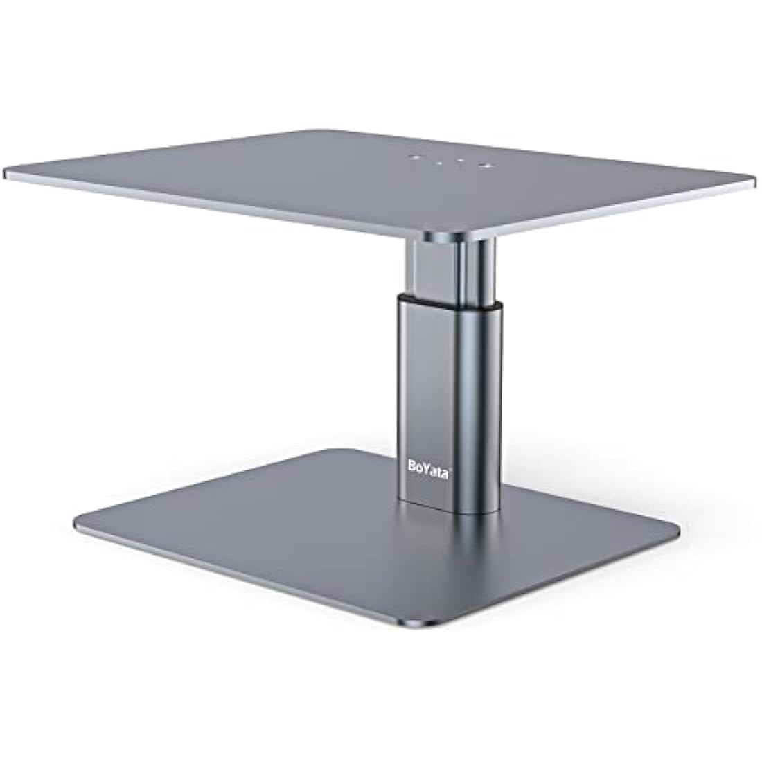 BoYata Adjustable Metal Monitor Stand Riser - Ergonomic Desk Organizer