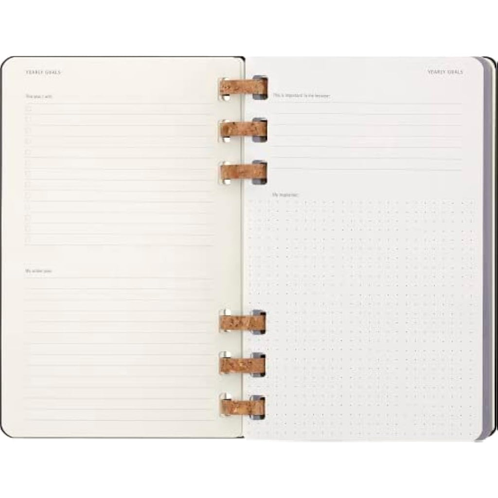 Moleskine 2024 Monthly & Weekly Spiral Agenda | Large Hard Cover Black